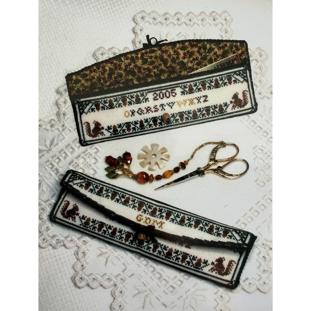 Milady's Needle My Little Acorns Ruler Pocket Cross Stitch Pattern With Ruler